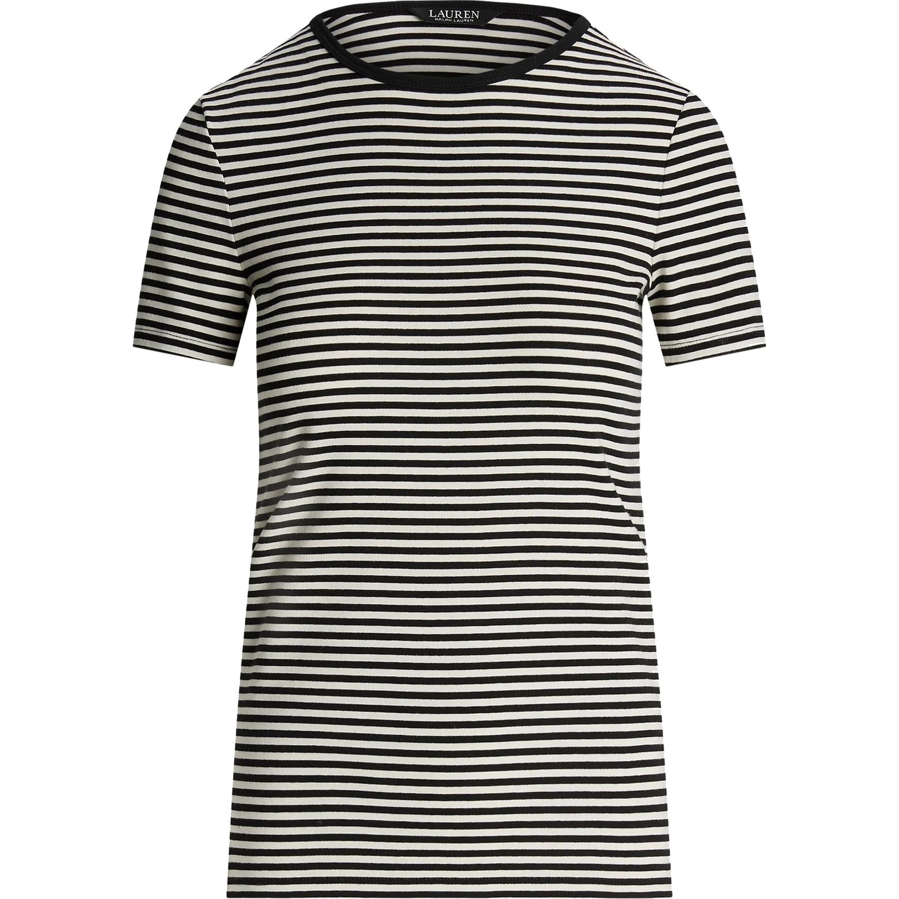 LAUREN RALPH LAUREN Marškinėliai trump. rankovėmis moterims, Juoda, Alli short sleeve t-shirt