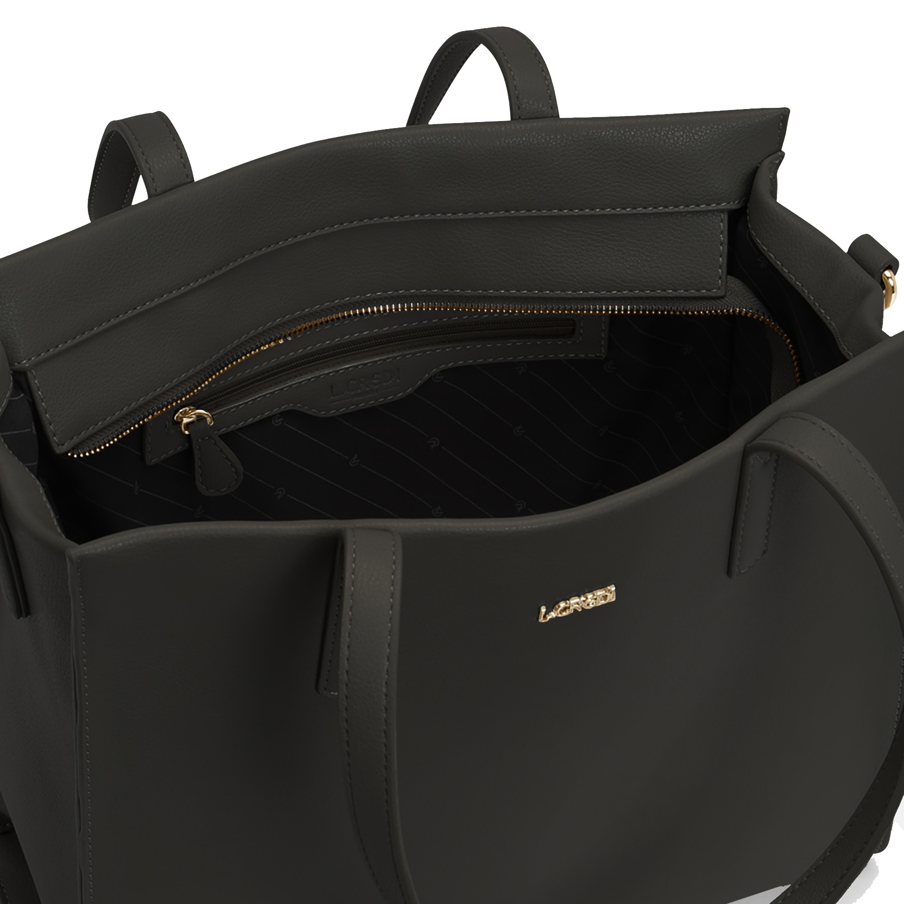 L.CREDI Pirkinių krepšys moterims, Juoda, Keola tote bag 4