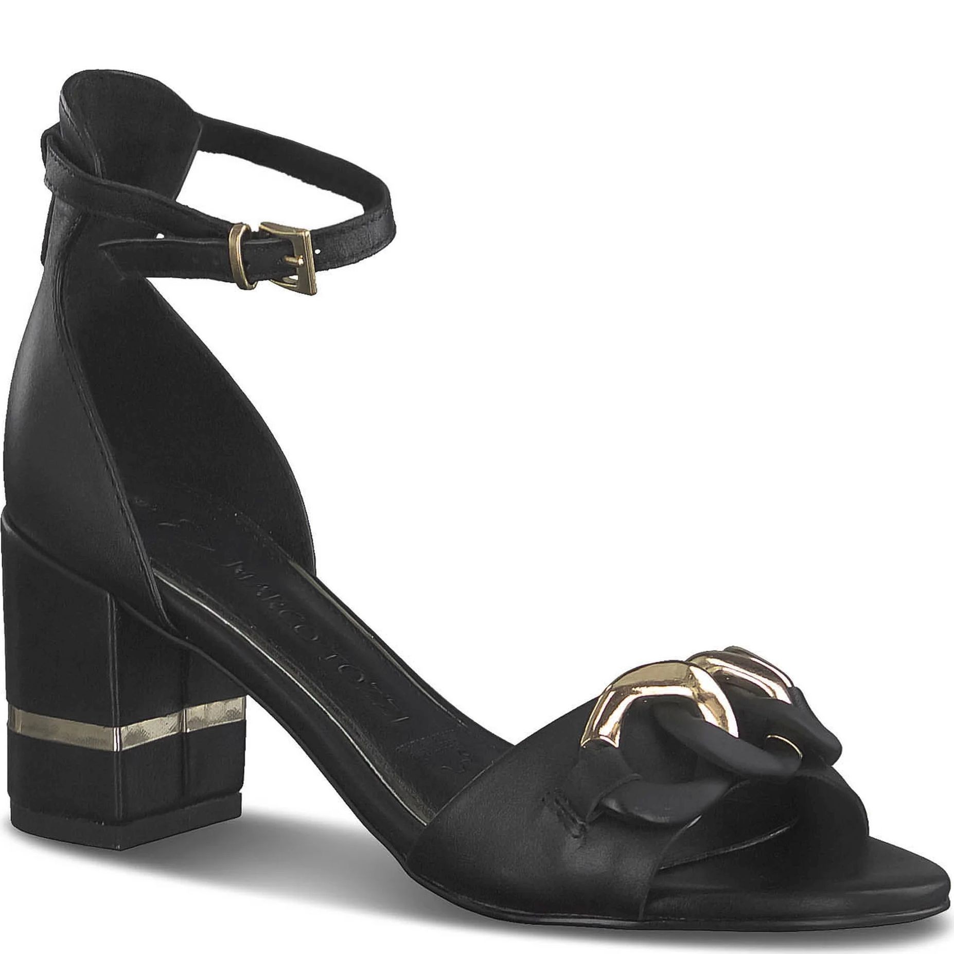 MARCO TOZZI Basutės moterims, Juoda, SANDALS 1