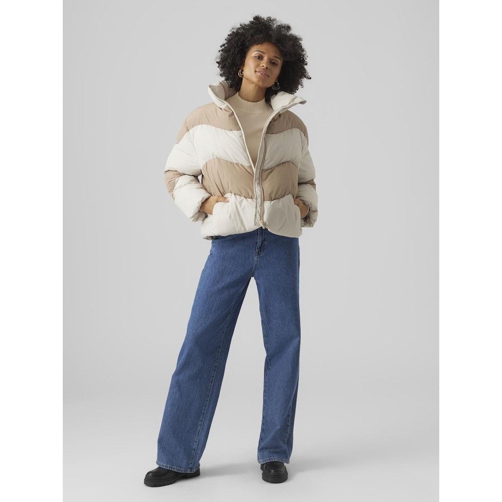 VERO MODA Striukė moterims, Sidabrinė, VMWAVE SHORT CONTRAS 4