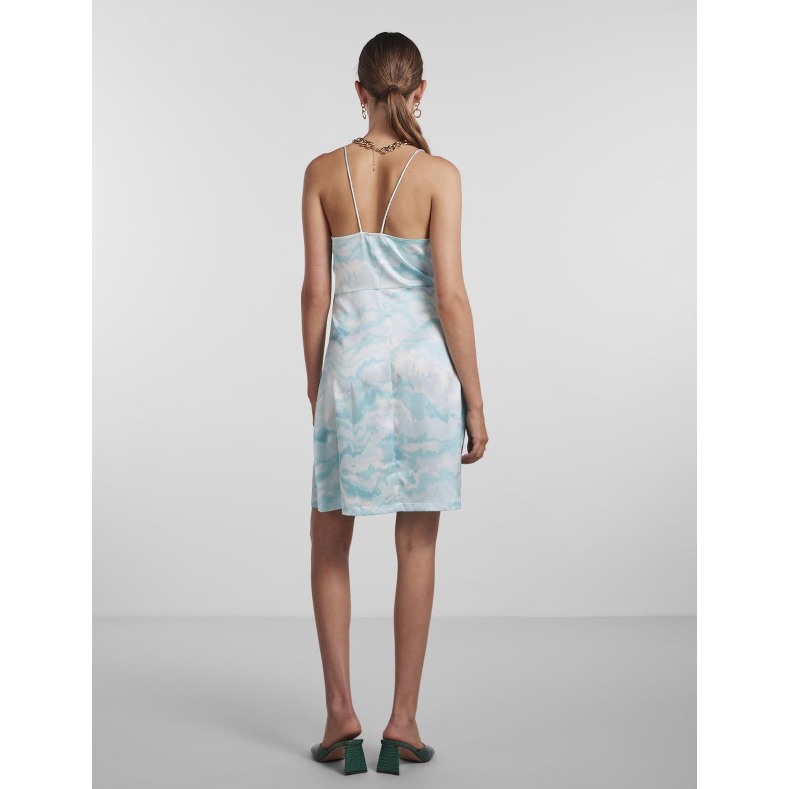 PIECES Mini suknelė moterims, Mėlyna, PCKERRA STRAP SHORT D 3