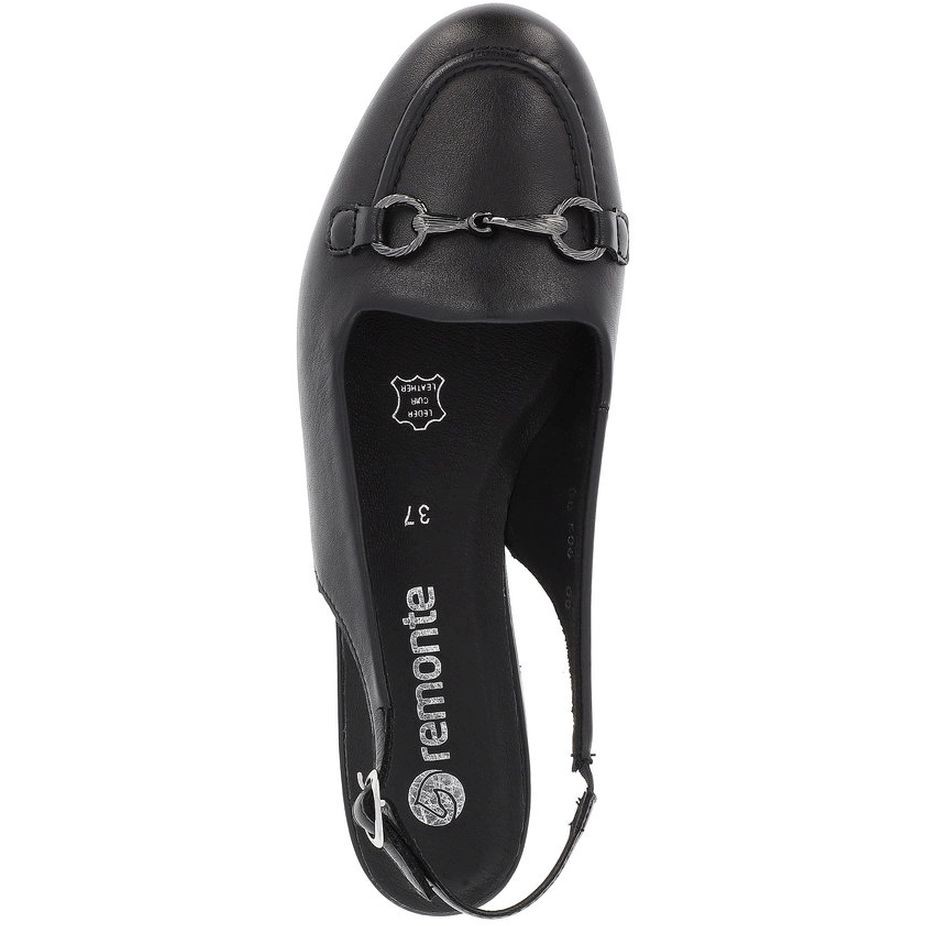 REMONTE Basutės moterims, Juoda, SANDALS 6