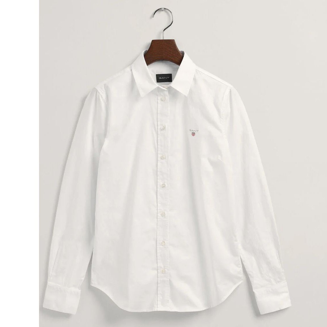 GANT Marškiniai moterims, Balta, STRETCH OXFORD SOLID 3