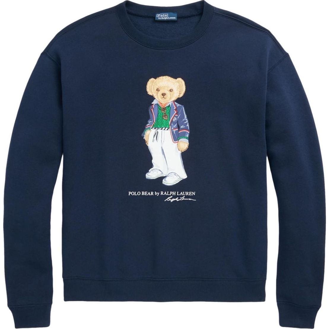 POLO RALPH LAUREN Sportinis nertinis moterims, Mėlyna, Polo bear motif sweatshirt