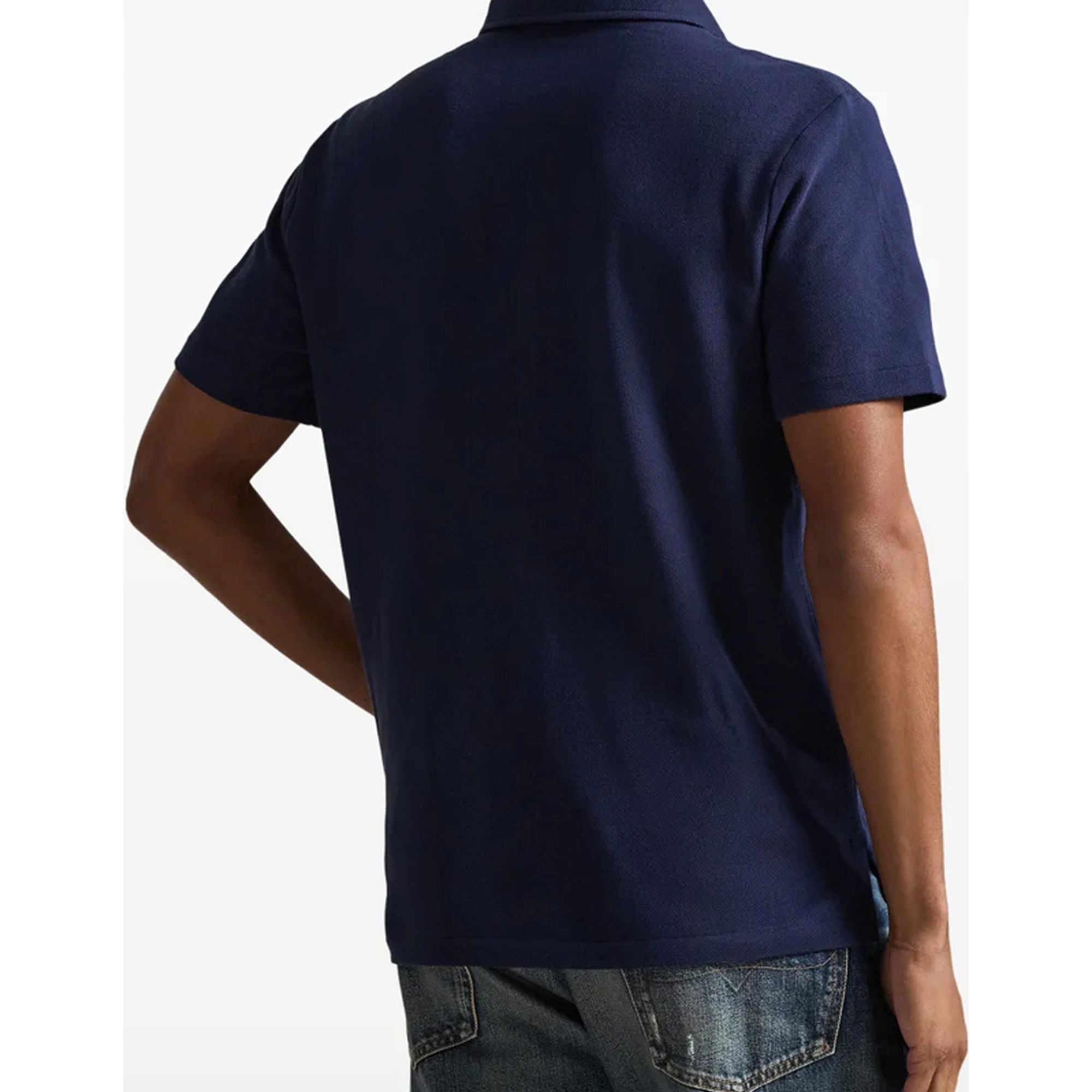 POLO RALPH LAUREN Polo marškiniai trumpos rank. vyrams, Mėlyna, Knit-polo 3