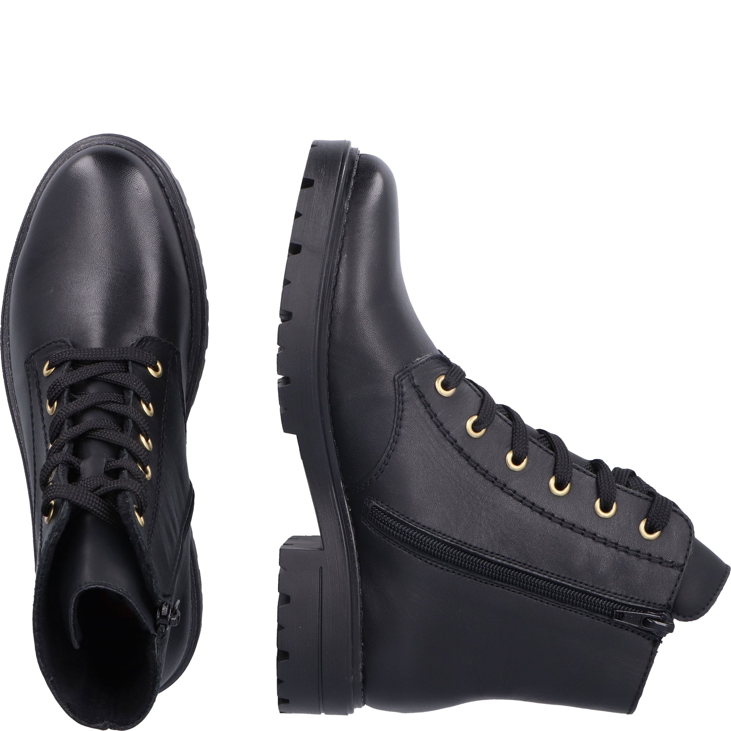 RIEKER Aulinukai moterims, Juoda, Ladies mid height boots TOPS 12