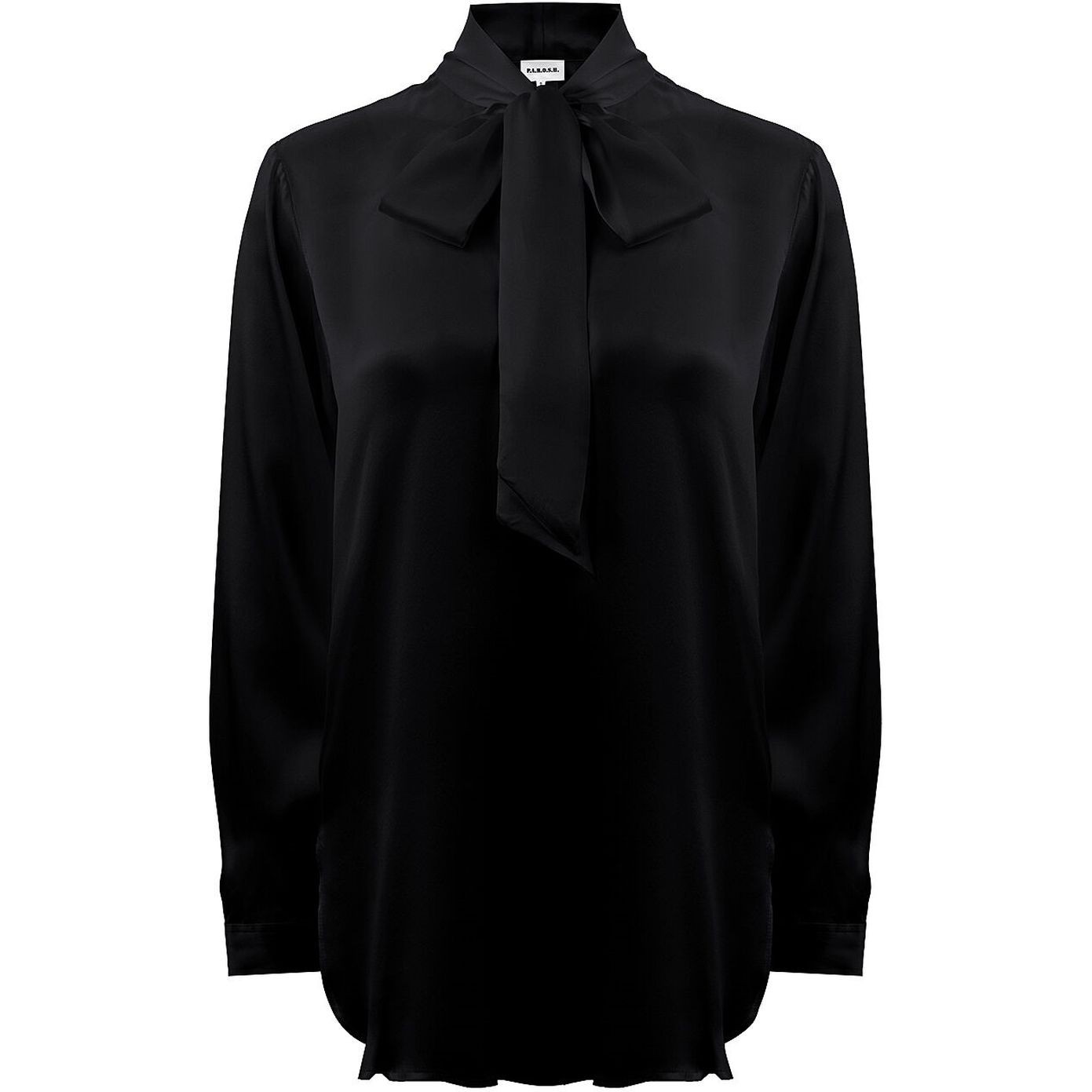 PAROSH Marškiniai ilgomis rankovėmis moterims, Juoda, Long sleeve shirt 1