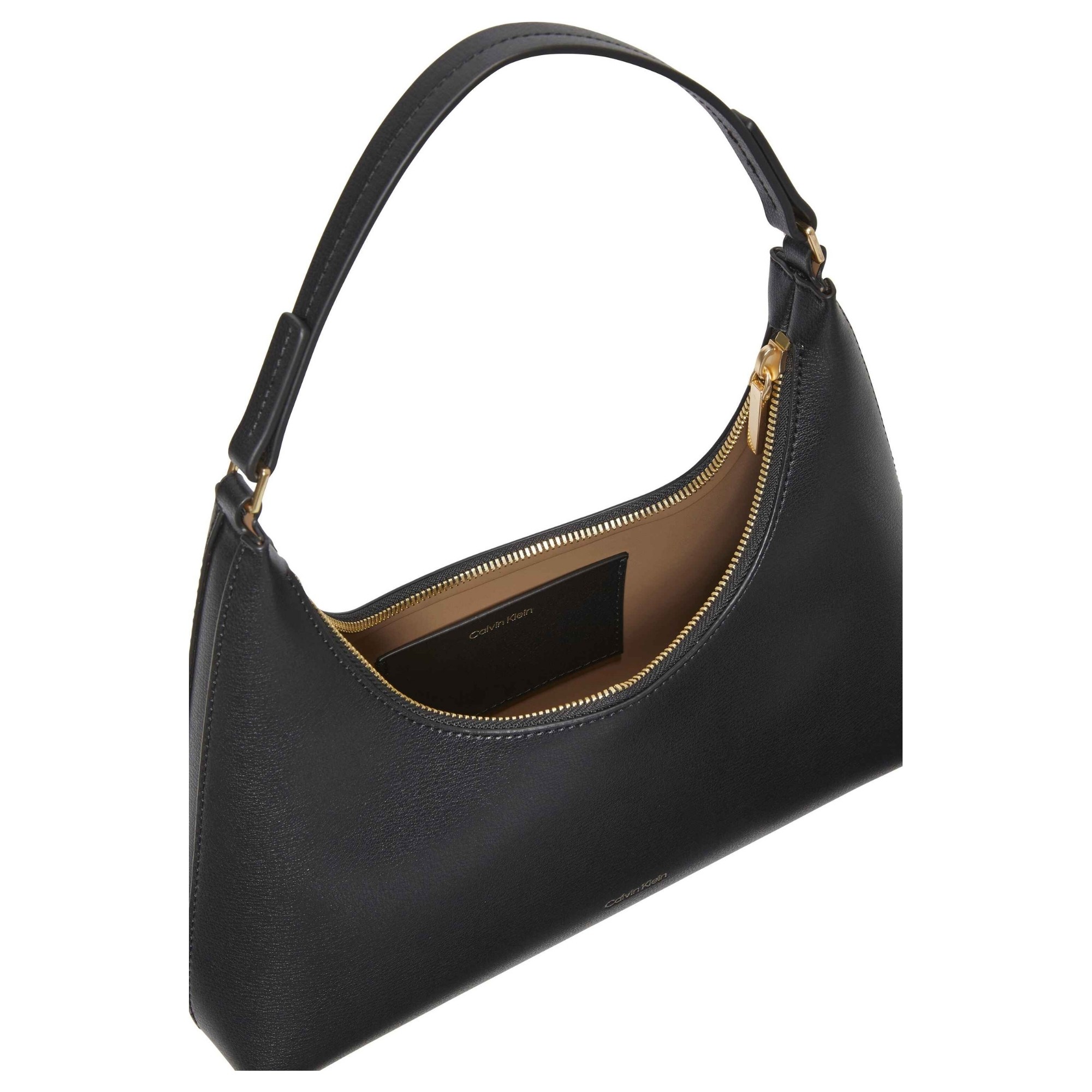 CALVIN KLEIN Rankinė per petį moterims, Juoda, foil logo conv shou?lder bag 3