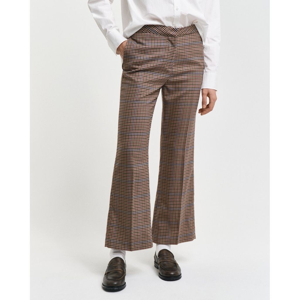 GANT Kelnės moterims, Chaki, Cropped slacks pants 4