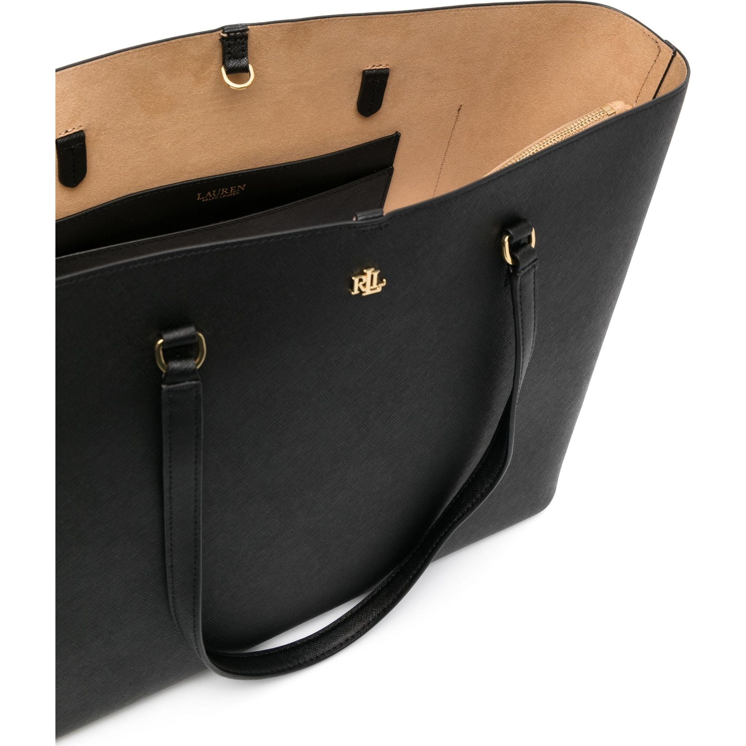 LAUREN RALPH LAUREN Pirkinių krepšys moterims, Juoda, Karly tote large 4