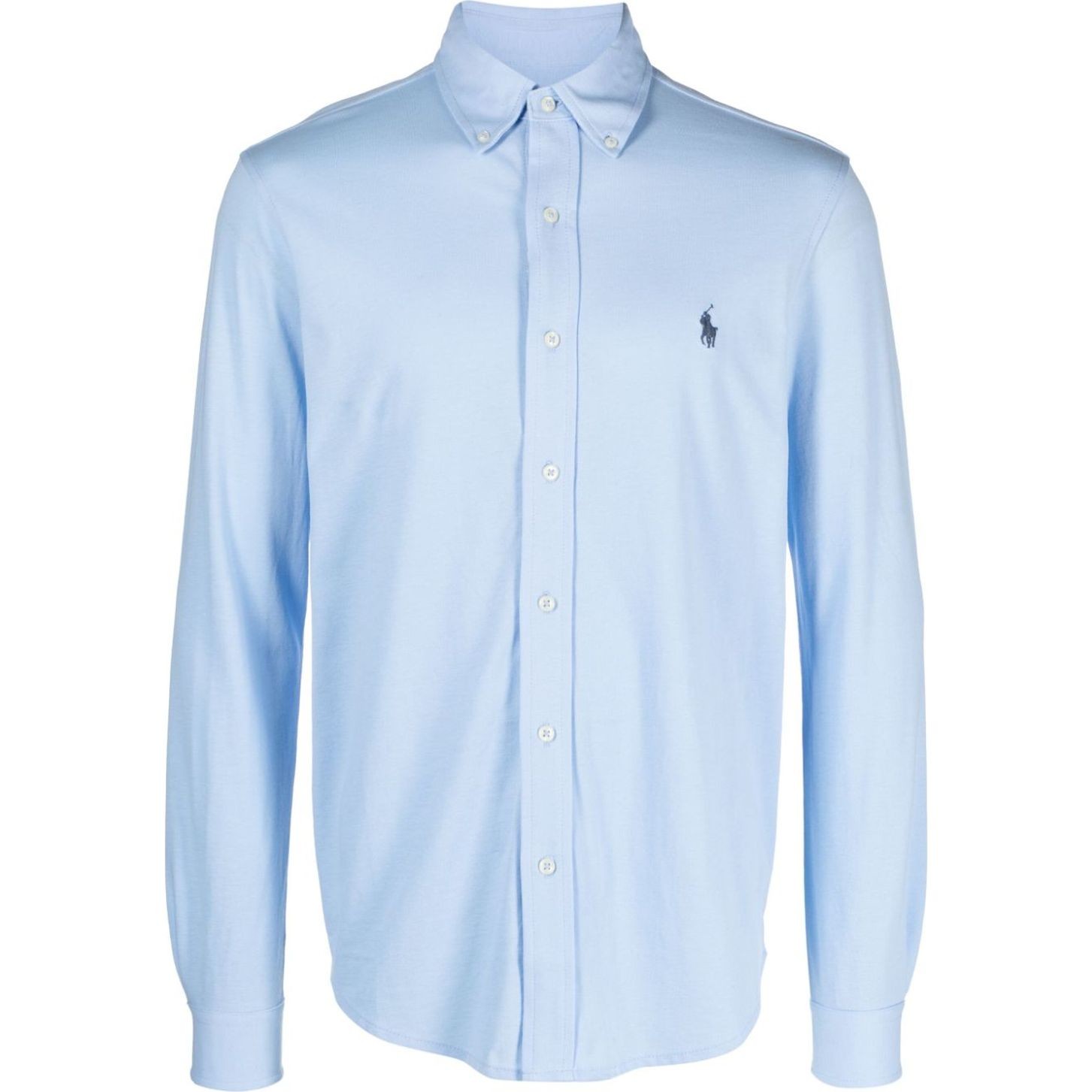 POLO RALPH LAUREN Polo marškiniai ilgos rank. vyrams, Mėlyna, Long sleeve polo