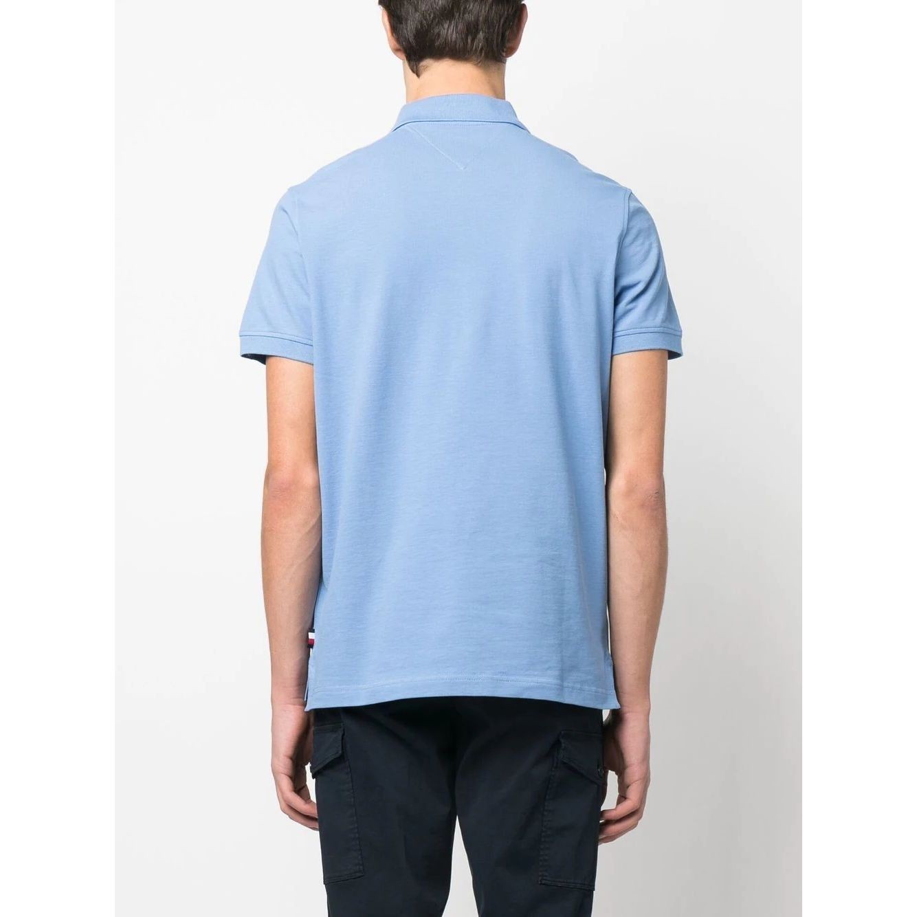 TOMMY HILFIGER Polo marškiniai trumpos rank. vyrams, Mėlyna, Rwb tape placket regular polo 4