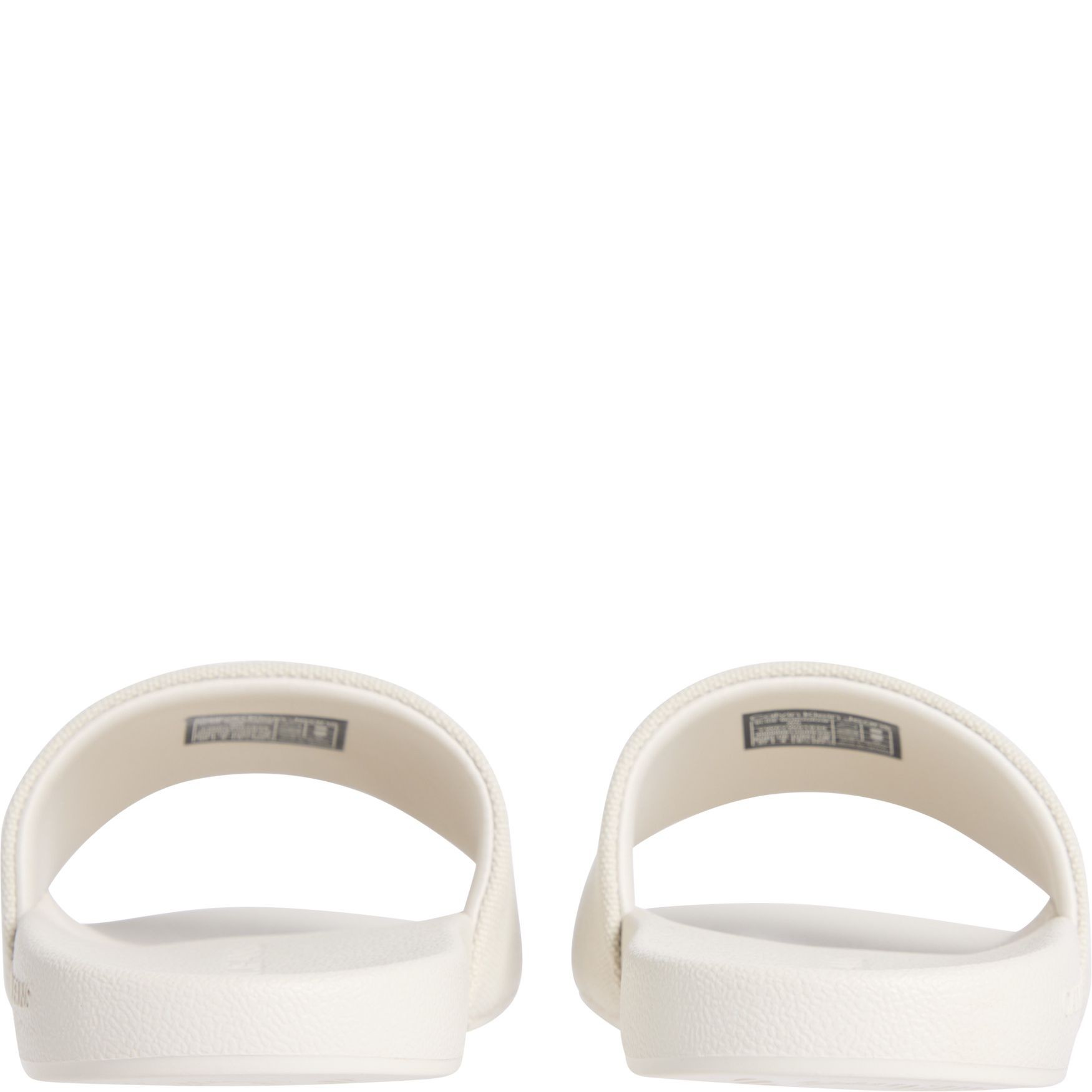 CALVIN KLEIN JEANS Guminės šlepetės moterims, Smėlio, Slide monogram 4