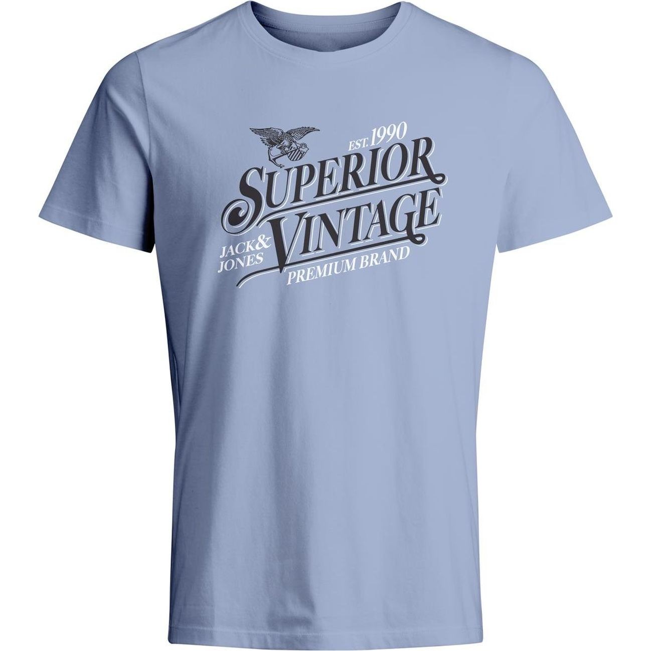 JACK & JONES Marškinėliai vyrams, Mėlyna, JPRSTAR TEE SS CREW 1