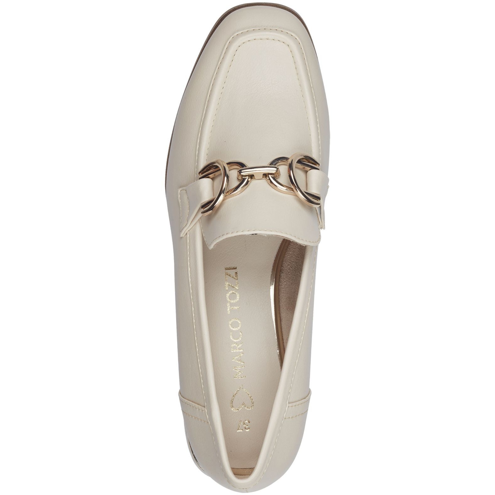 MARCO TOZZI Loaferiai moterims, Smėlio, BIANO 4