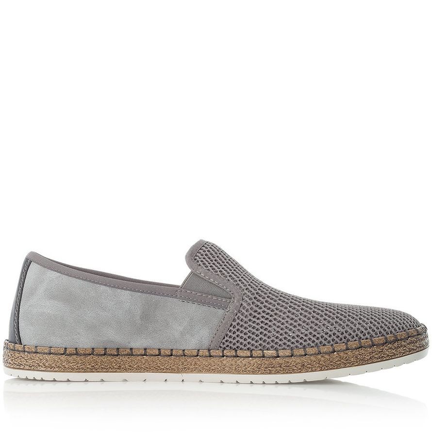 RIEKER Laisvalaikio bateliai vyrams, Pilka, LEISURE 4