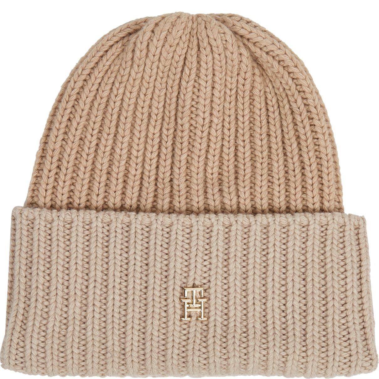 TOMMY HILFIGER Kepurė moterims, Smėlio, Limitless chic beanie 1