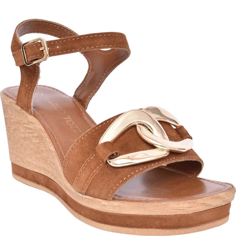 MARCO TOZZI Basutės moterims, Ruda, SANDALS 1