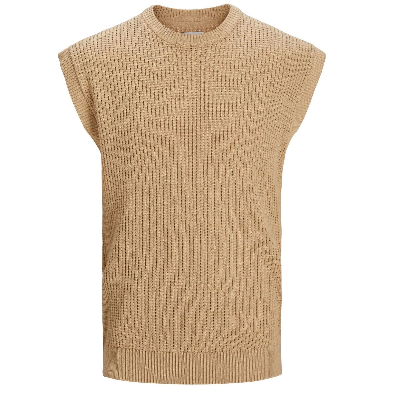 JACK & JONES Liemenė vyrams, Smėlio, JPRBLAONDRA KNIT VEST 1