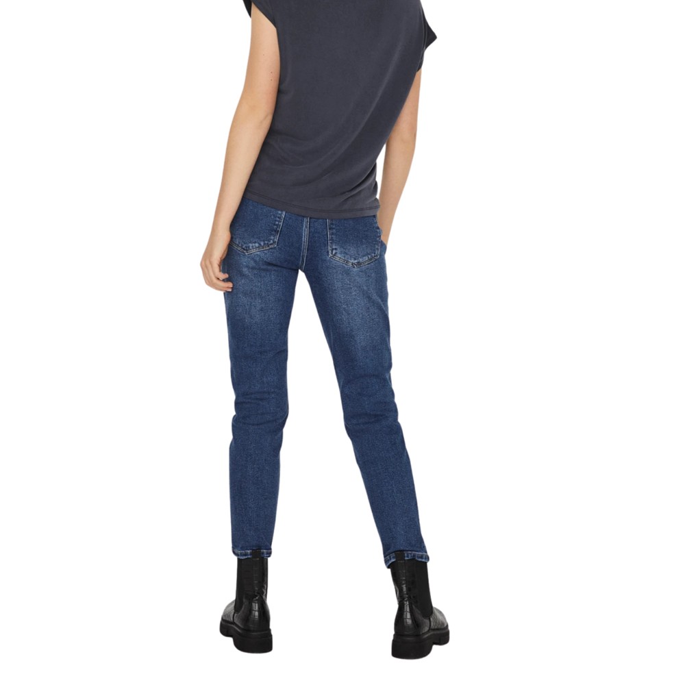 VERO MODA Marškinėliai moterims, Mėlyna, Filli v-neck tee 2