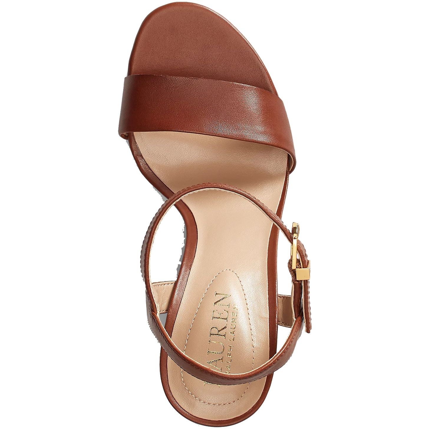 LAUREN RALPH LAUREN Aukštakulniai moterims, Ruda, Gwen sandals heel sandal 4