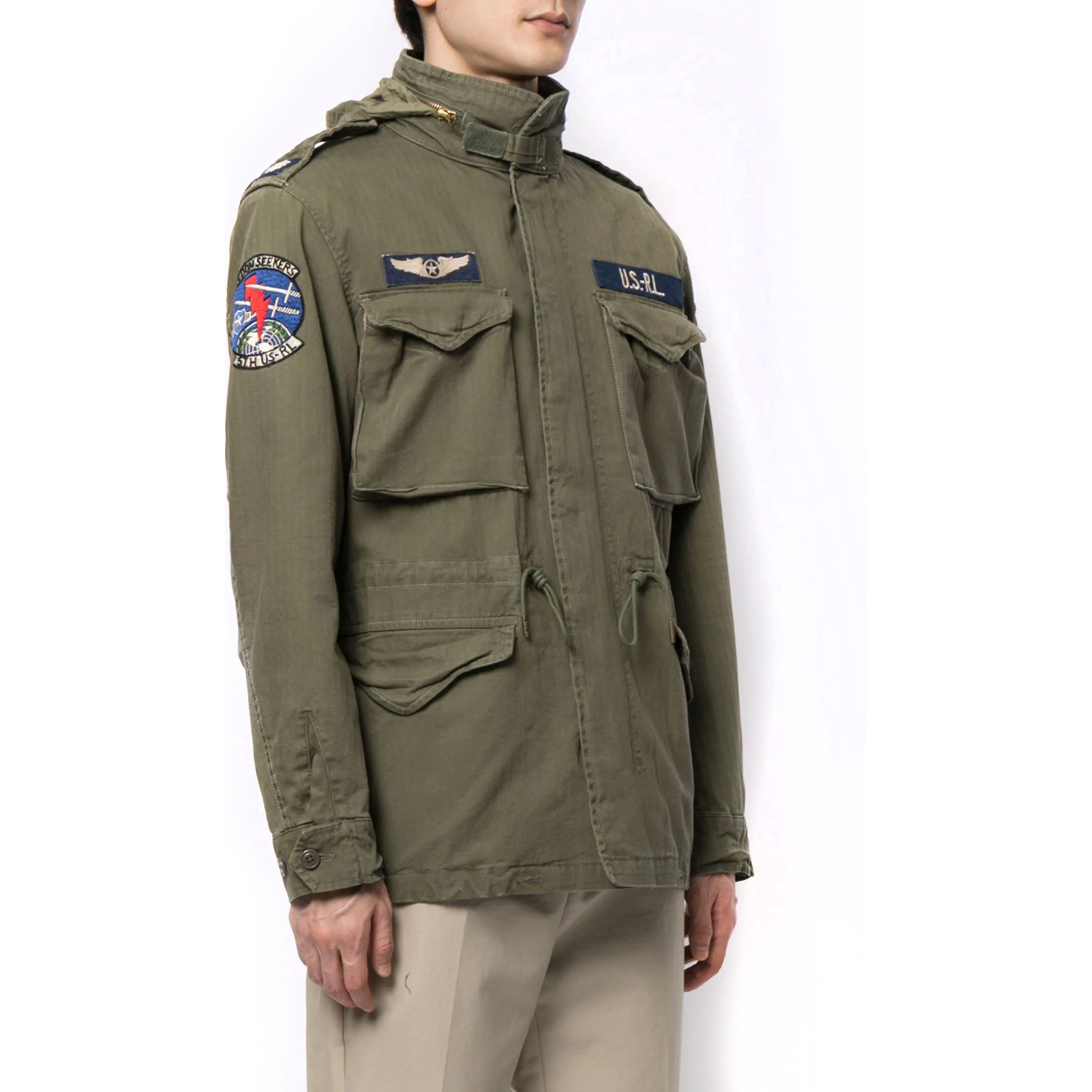 POLO RALPH LAUREN Lengva striukė vyrams, Žalia, Combat lined jacket 1