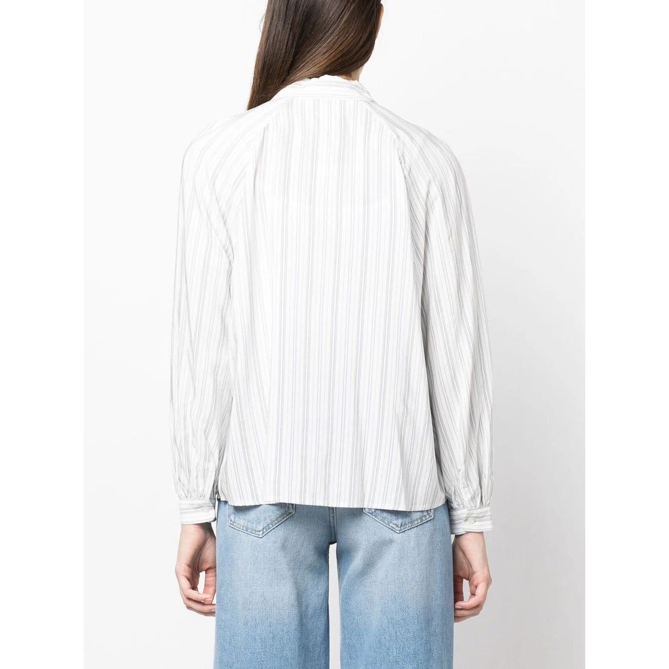 TOMMY HILFIGER Marškiniai ilgomis rankovėmis moterims, Marga, Viscose stripe raglan shirt 4