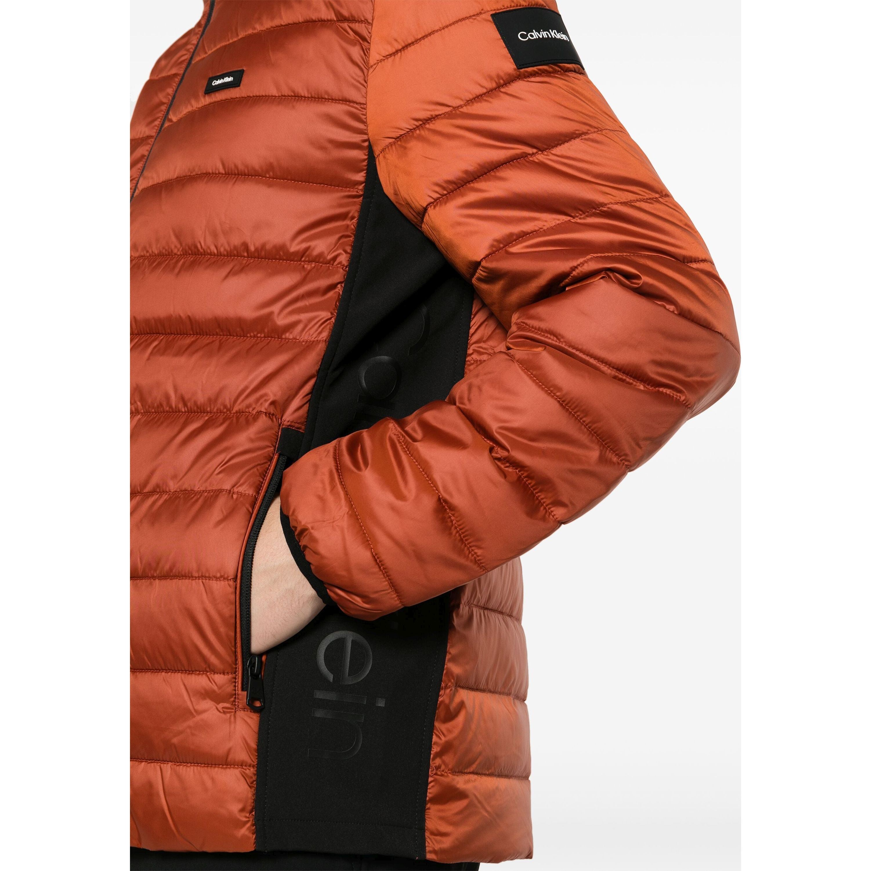 CALVIN KLEIN Pūkinė striukė vyrams, Ruda, Puffer jacket 4