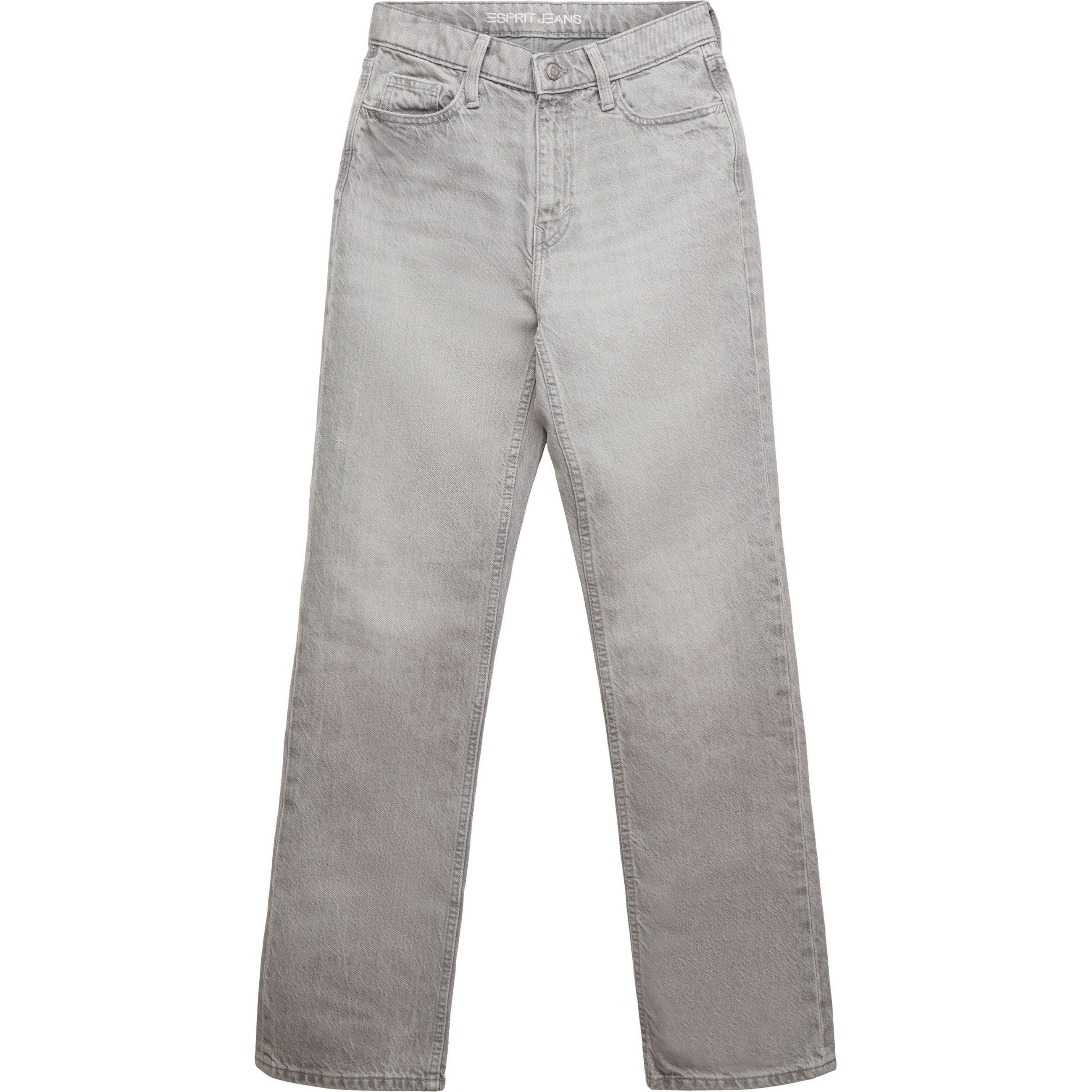 ESPRIT Tiesūs džinsai moterims, Pilka, retro straight 1