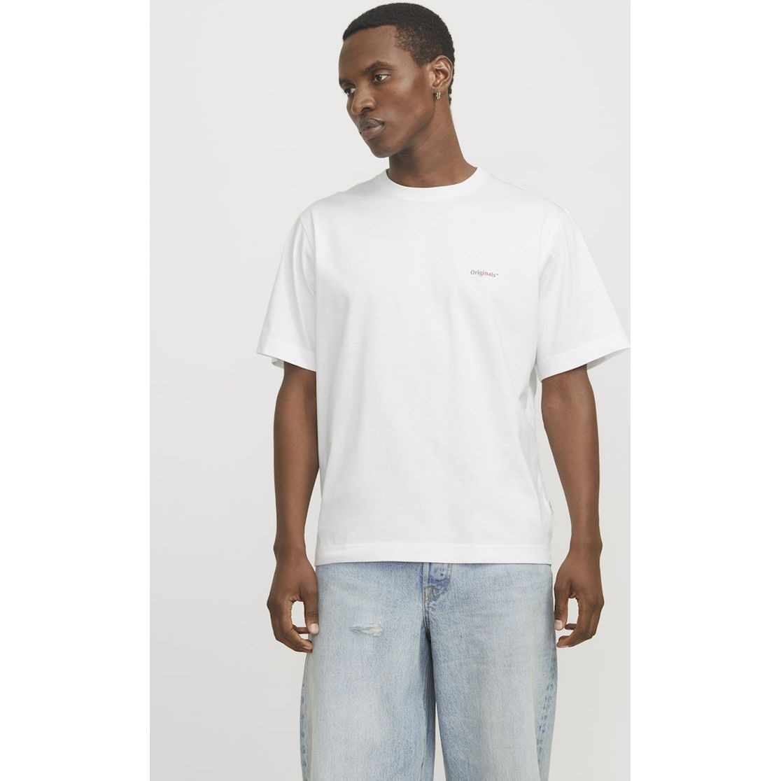 JACK & JONES Marškinėliai vyrams, Balta, Paros easter sketch tee 3