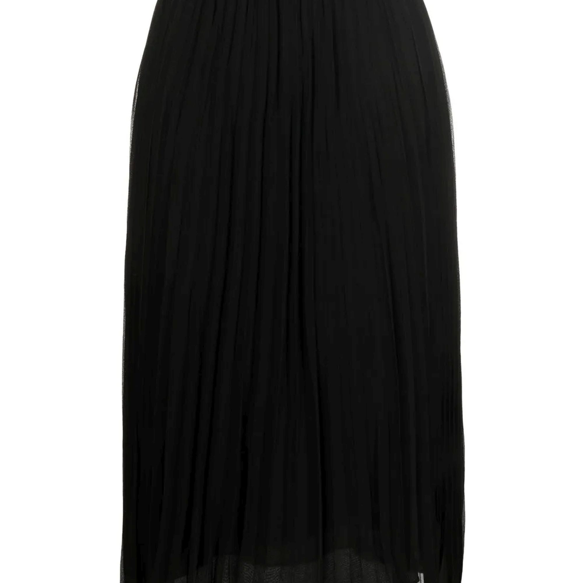 DKNY Maxi sijonas moterims, Juoda, Pull on pleated maxi skirt 1