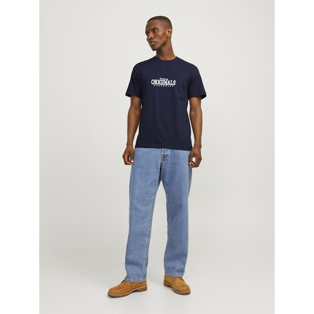 JACK & JONES Marškinėliai vyrams, Mėlyna, JORSTAR TEE SS CREW 6