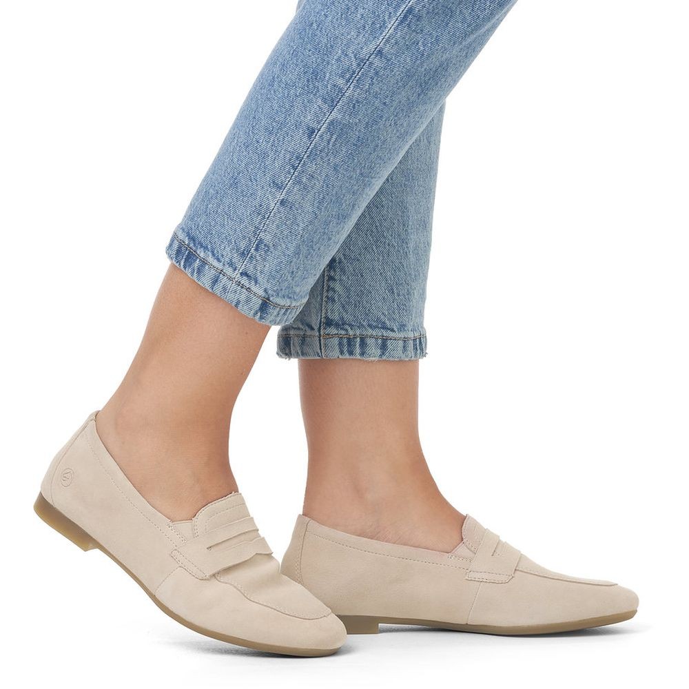 REMONTE Loaferiai moterims, Smėlio, LOAFERS 2