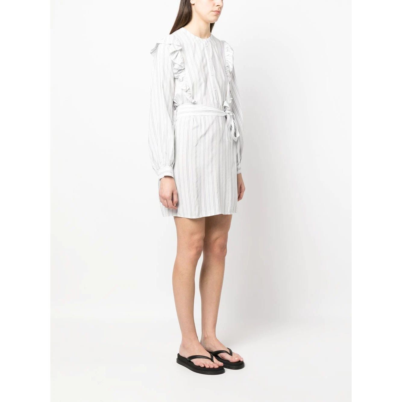 TOMMY HILFIGER Midi suknelė moterims, Marga, Regular stripe short frill dre 3
