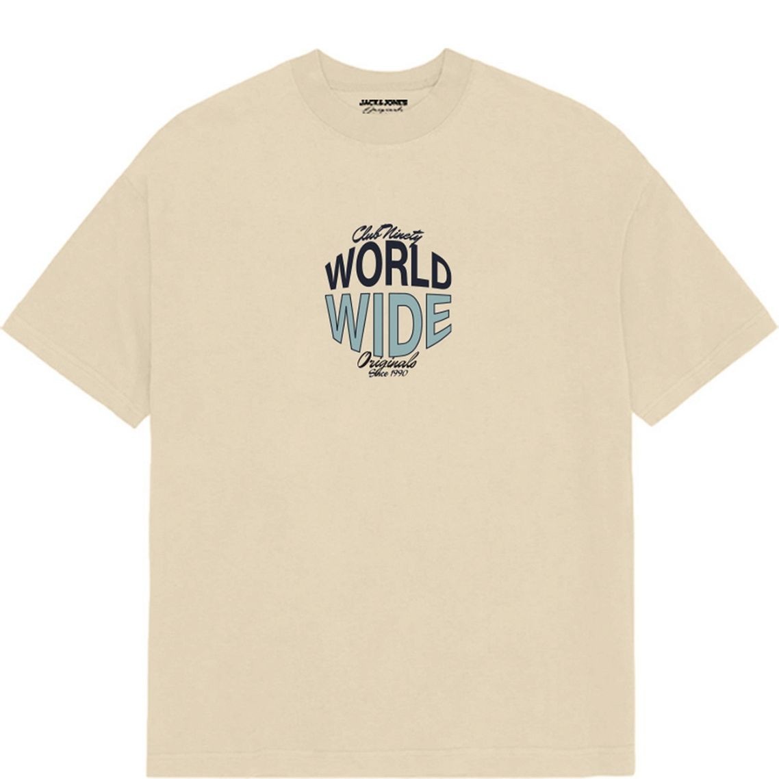 JACK & JONES Marškinėliai vyrams, Geltona, JORSTAR TEE SS CREW