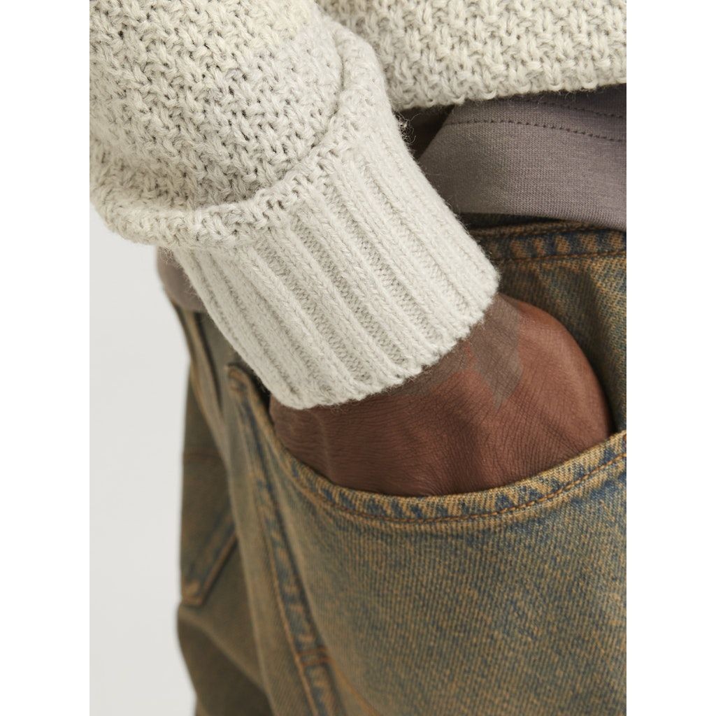 JACK & JONES Megztinis su kaklu vyrams, Balta, Craig knit roll neck 5