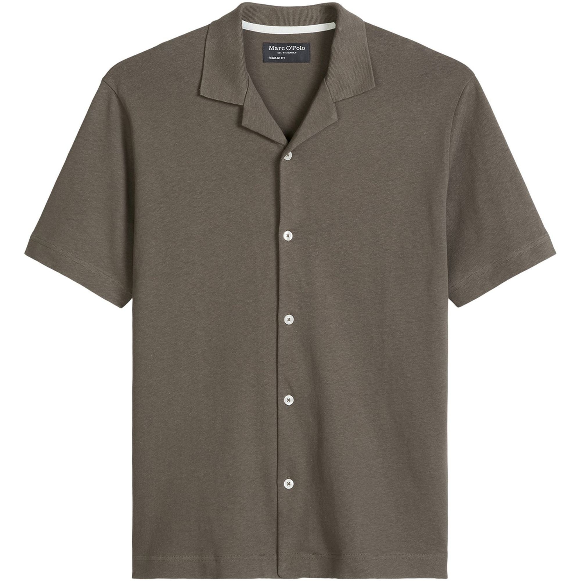 MARC O'POLO Marškiniai trump. rankovėmis vyrams, Pilka, 5000012665 Shirts sho