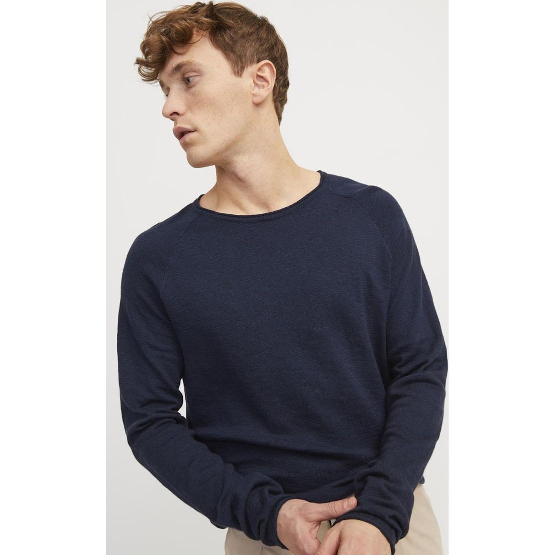 JACK & JONES Megztinis vyrams, Mėlyna, Jjelinen pullover 7