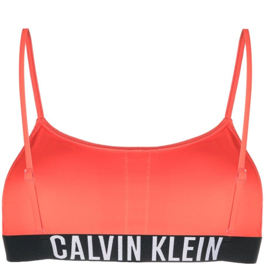 CALVIN KLEIN UW Viršutinė kostiumėlio dalis moterims, Oranžinė, Bralette 2