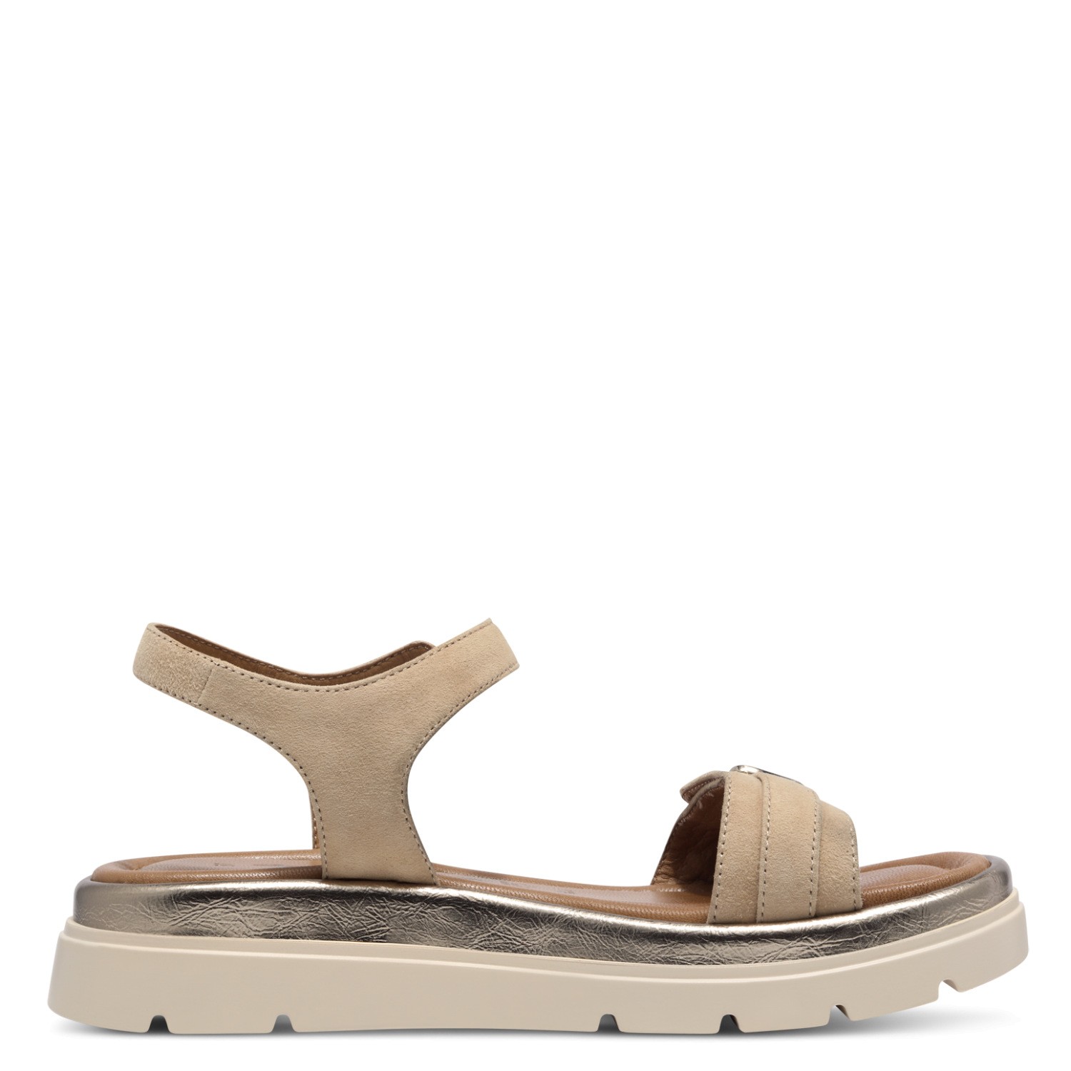 TAMARIS Basutės moterims, Smėlio, Sandals 3