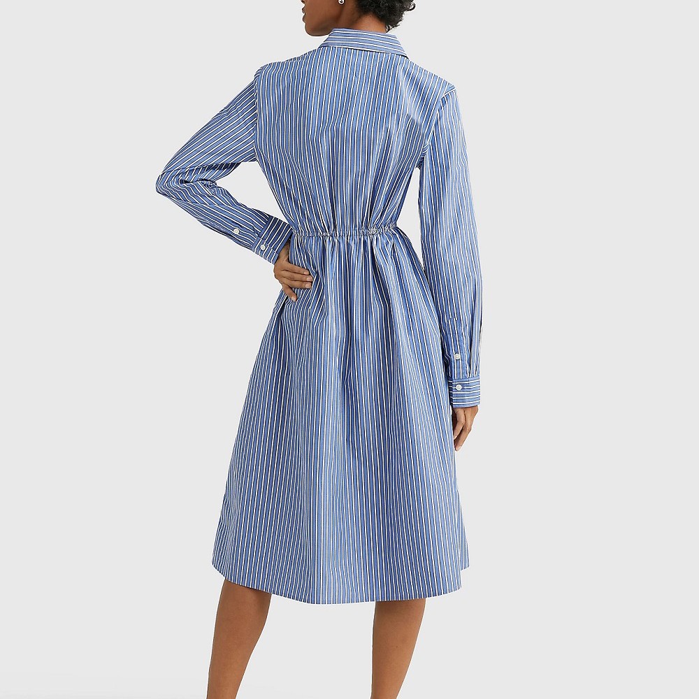 TOMMY HILFIGER Midi suknelė moterims, Marga, Stripe midi shirt-dress 3