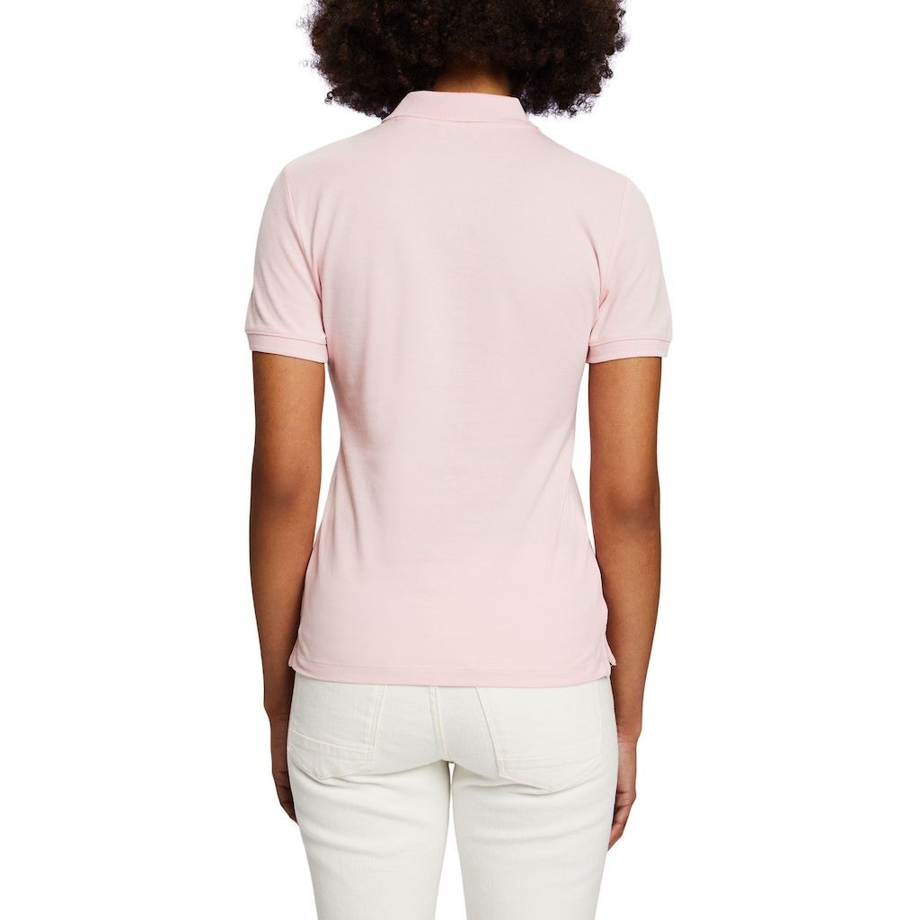 ESPRIT Marškinėliai moterims, Rožinė, Jersey Polo Shirt 3