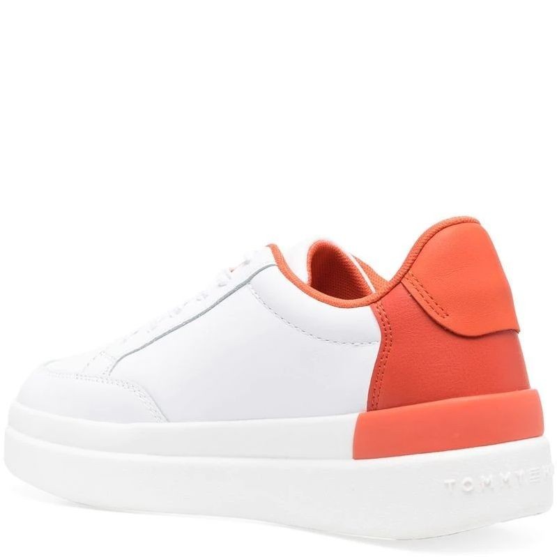 TOMMY HILFIGER Sportiniai bateliai moterims, Balta, FEMININE SNEAKER WITH POP 3
