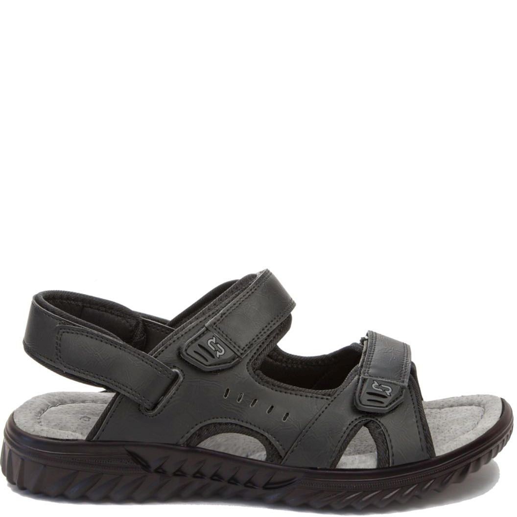 CROSBY Basutės vyrams, Juoda, SANDALS