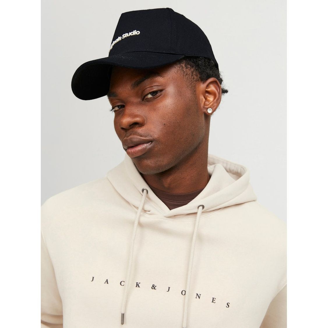 JACK & JONES Kepurė vyrams, Juoda, Jacvesterbro cap 2