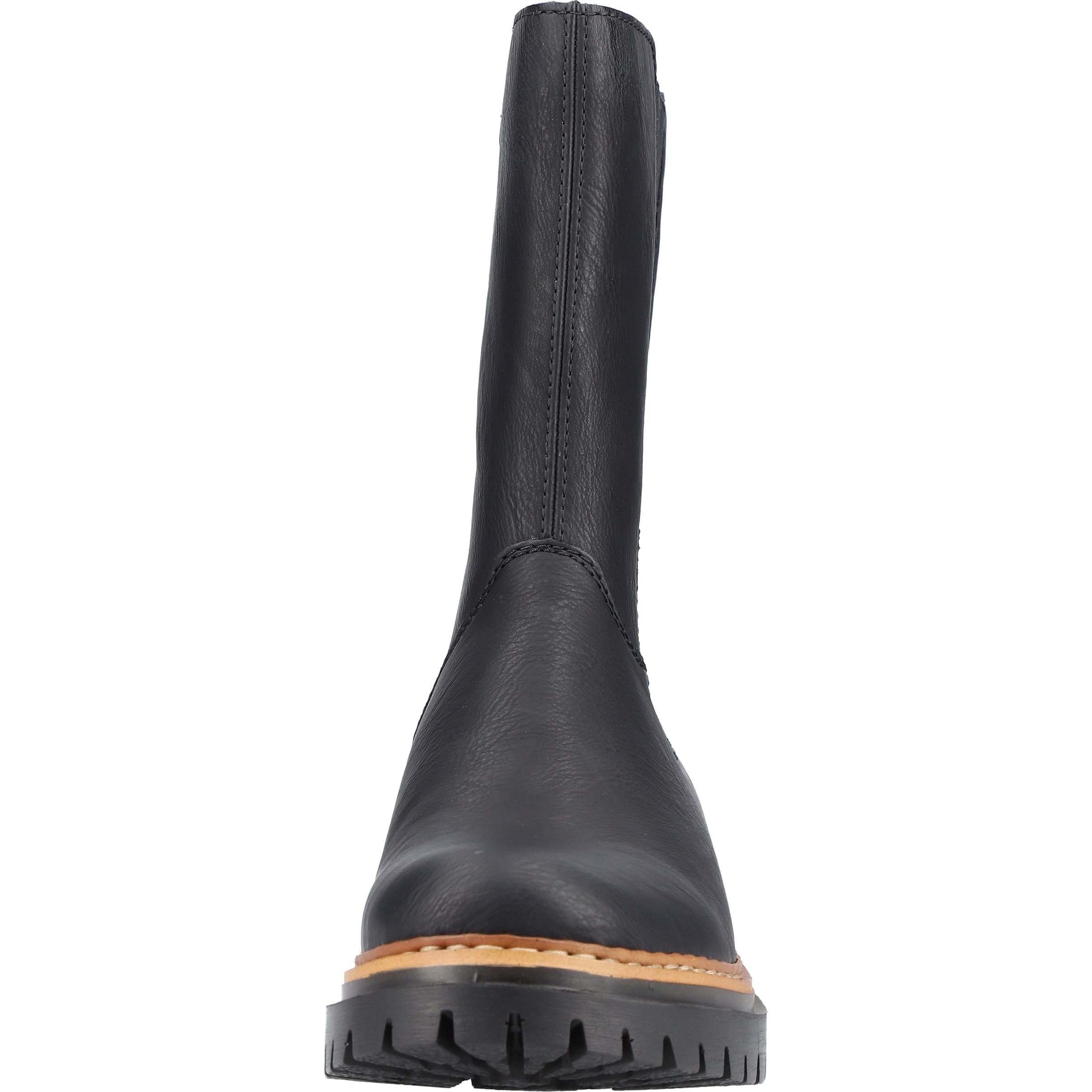 RIEKER Aulinukai moterims, Juoda, Ladies mid height boots 9