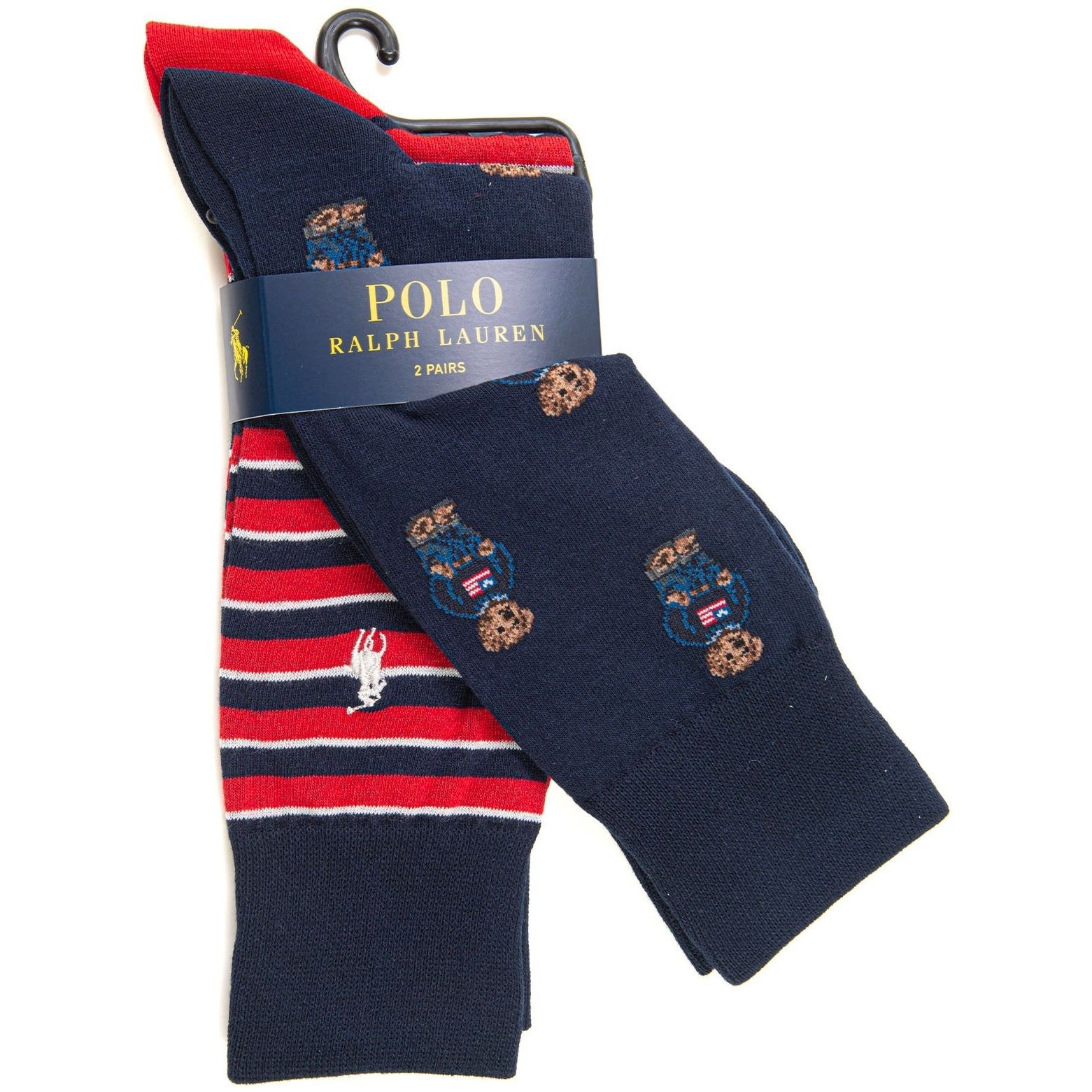 POLO RALPH LAUREN Kojinės vyrams, Marga, 2 pack crew socks 2