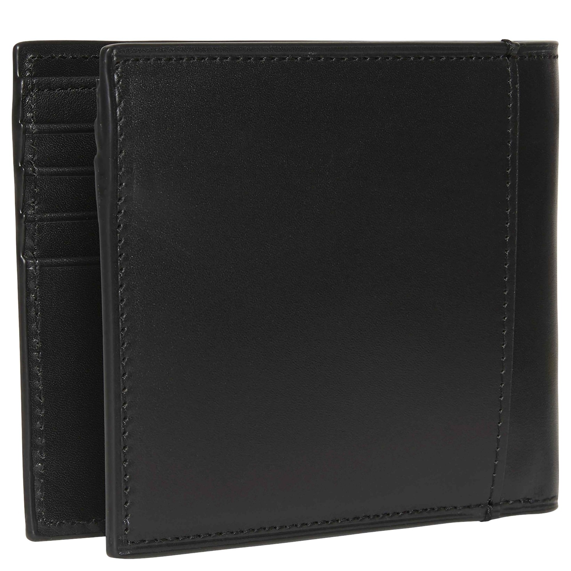 CALVIN KLEIN Piniginė vyrams, Juoda, plaque billfold wallet 2