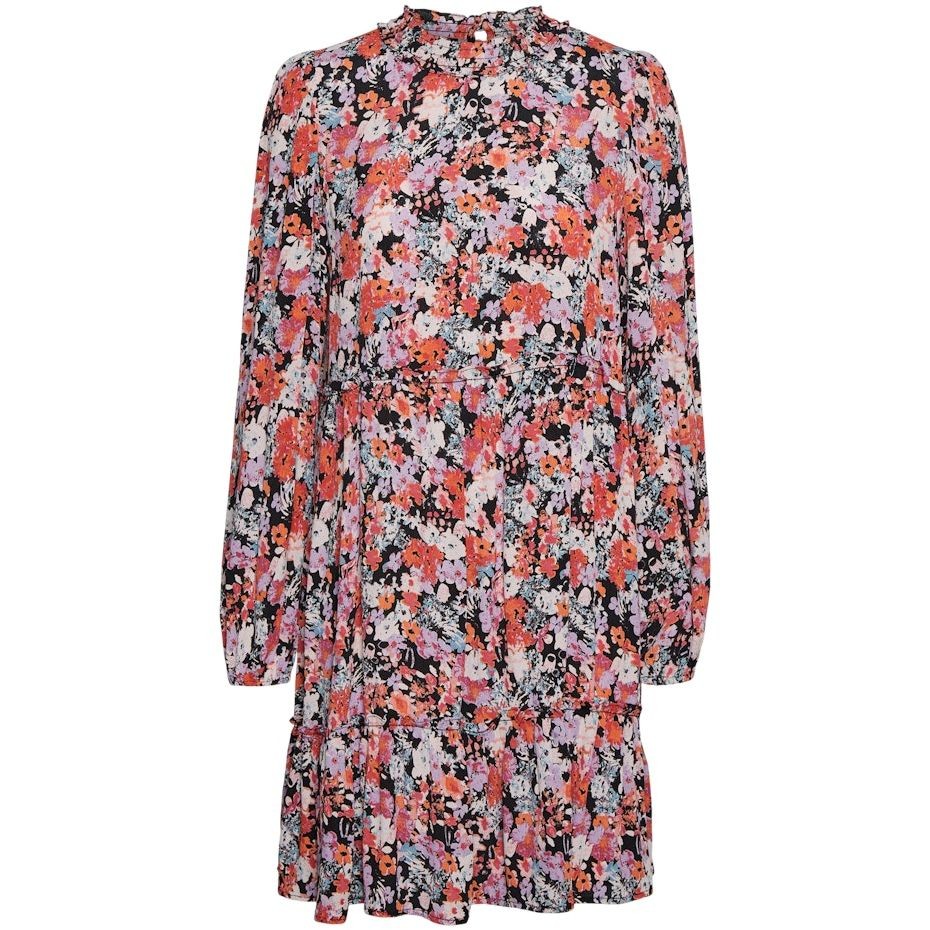 VERO MODA Mini suknelė moterims, Juoda, VMSTINE L/S HIGH NEC 1