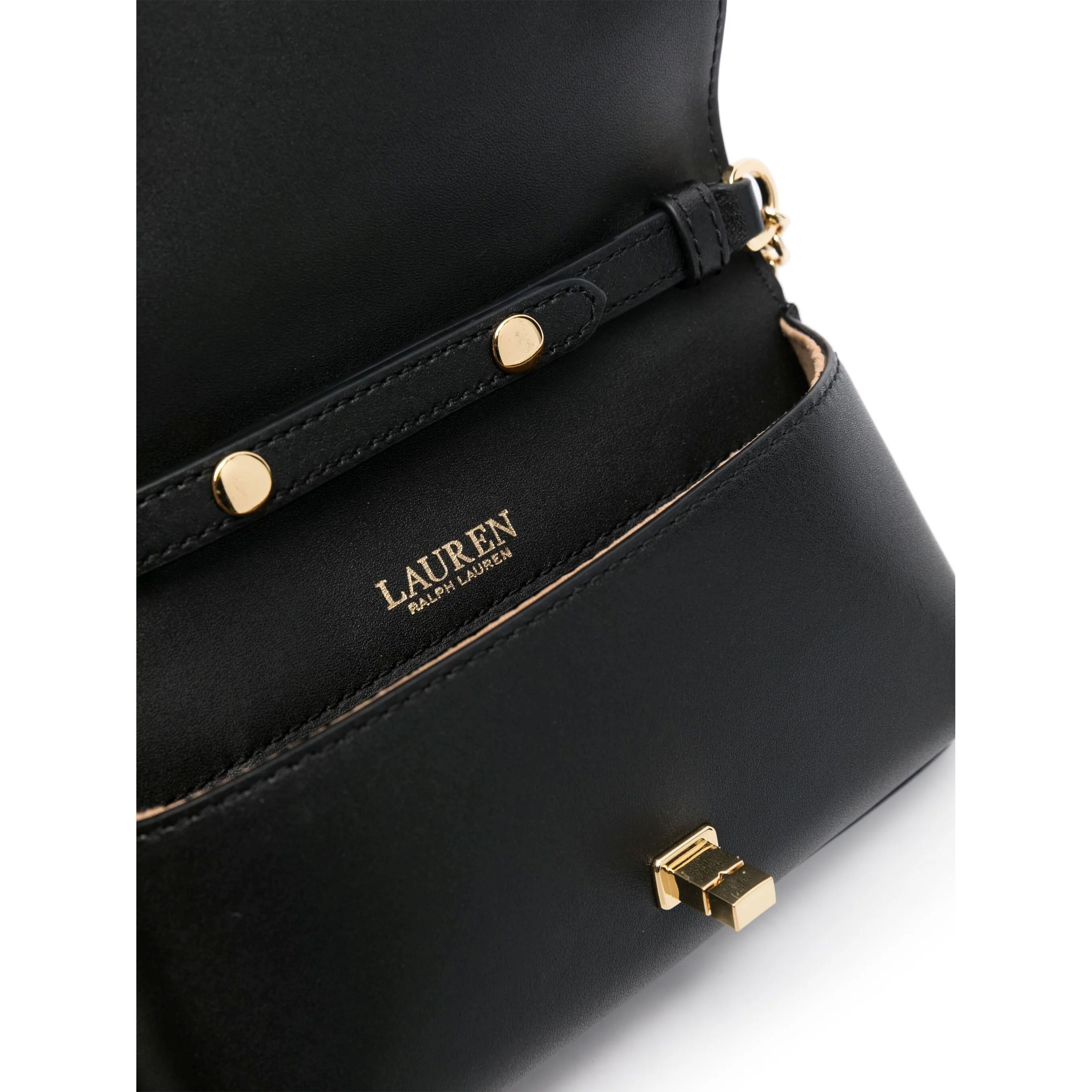 LAUREN RALPH LAUREN Telefono, plančetės dėklas moterims, Juoda, Natural smooth leather case 4